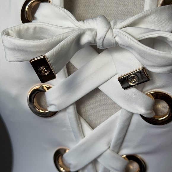 Michael Kors White One Piece Swimsuit - Picture 6 of 11